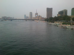 Nile river by night